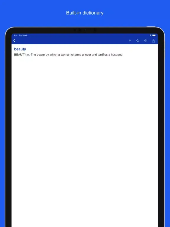 The Devil's Dictionary - 1911 iPad 应用截图