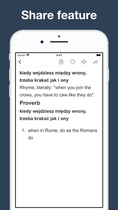 Tangkapan layar Polish Idioms and Proverbs