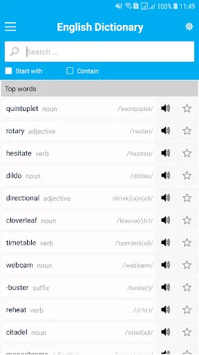 Capturas de tela do Premium English Dictionary
