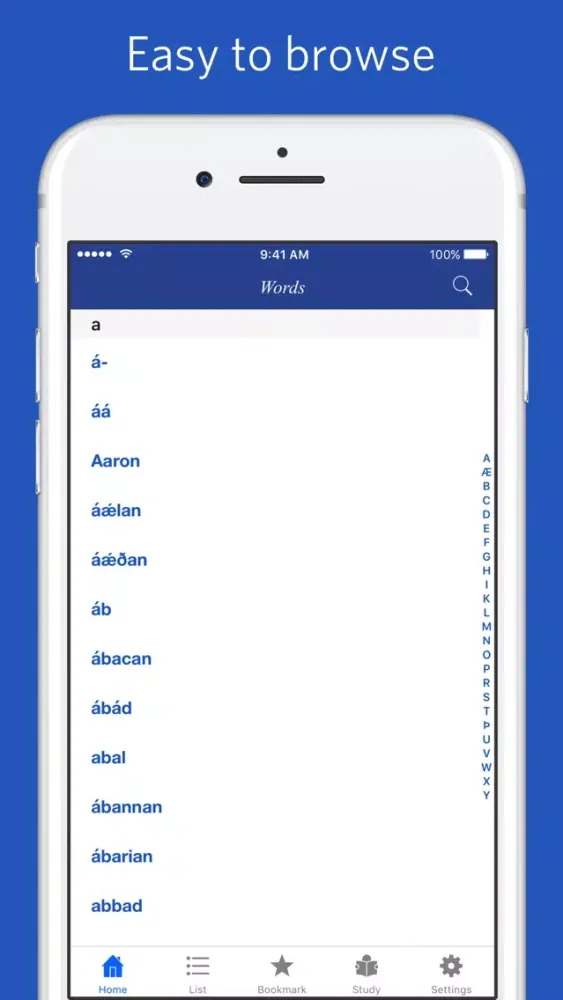 Captures d'écran de Dictionary of Old English