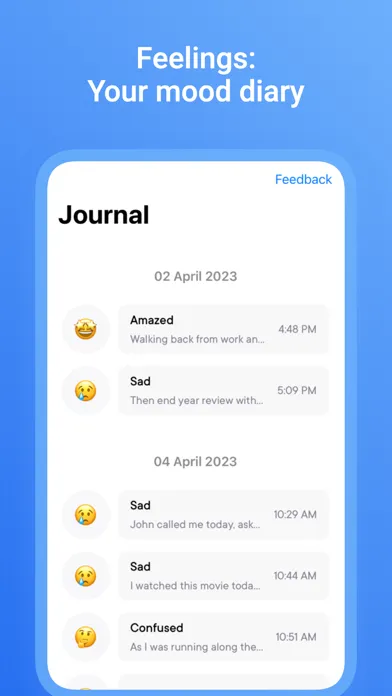 Mood Tracker & Feelings Diary應用截圖