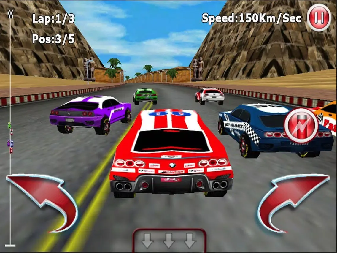 Capturas de tela do Die Hard Racer ( 3D Car Racing Games ) iPad 