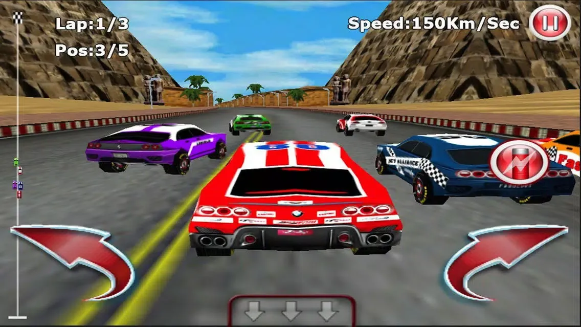 Capturas de tela do Die Hard Racer ( 3D Car Racing Games )