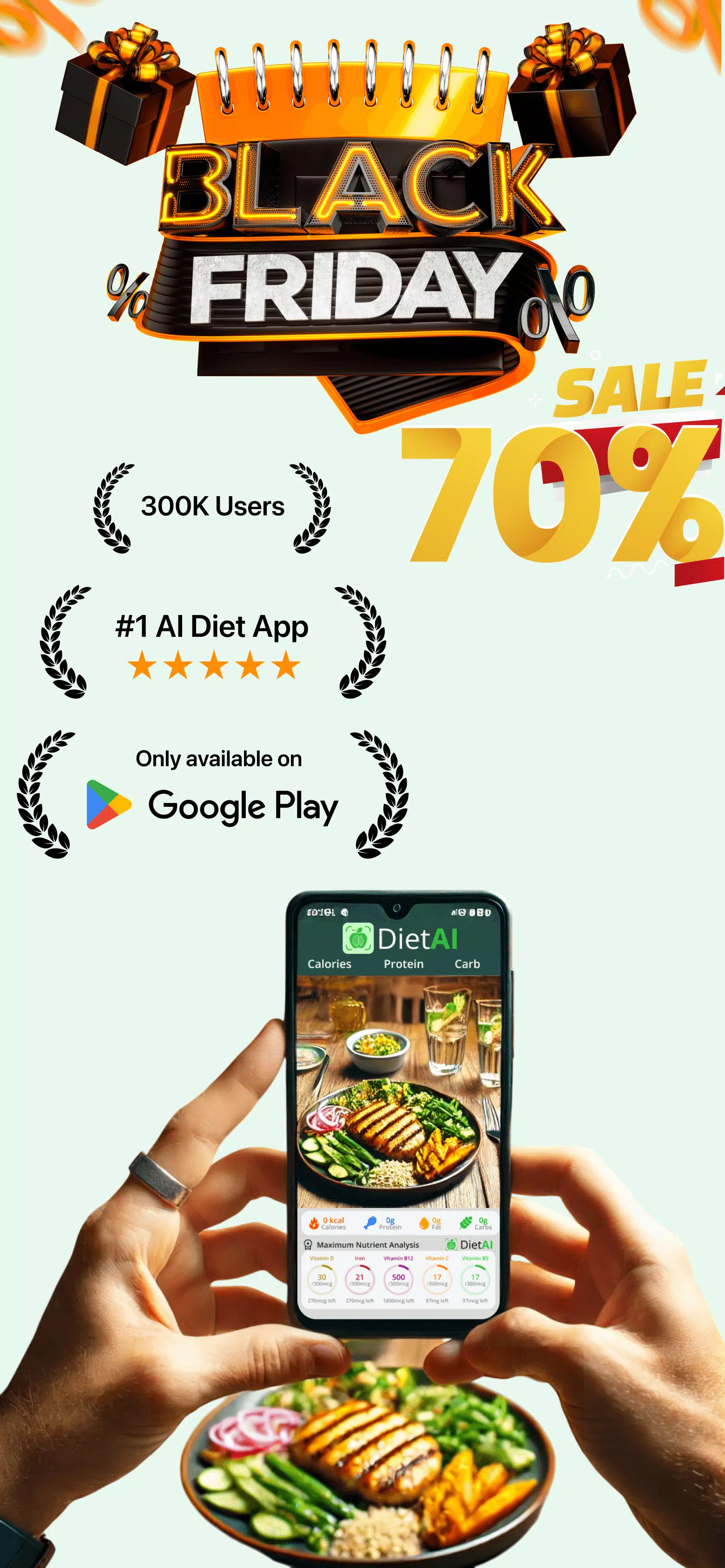 DietAI Screenshot - AI Food Scanner
