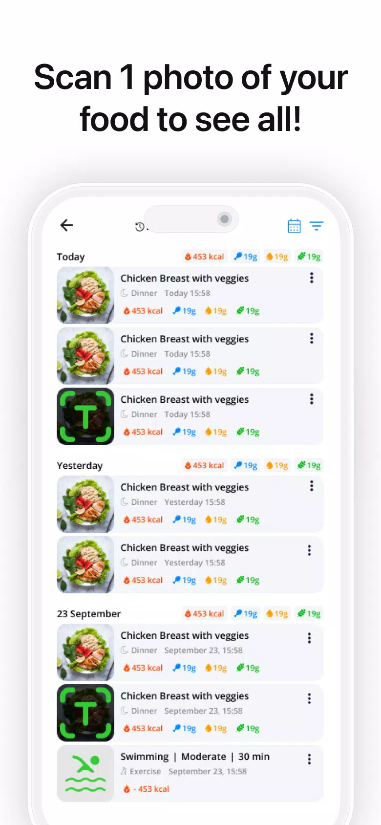 DietAI Screenshot - Nutrition Dashboard