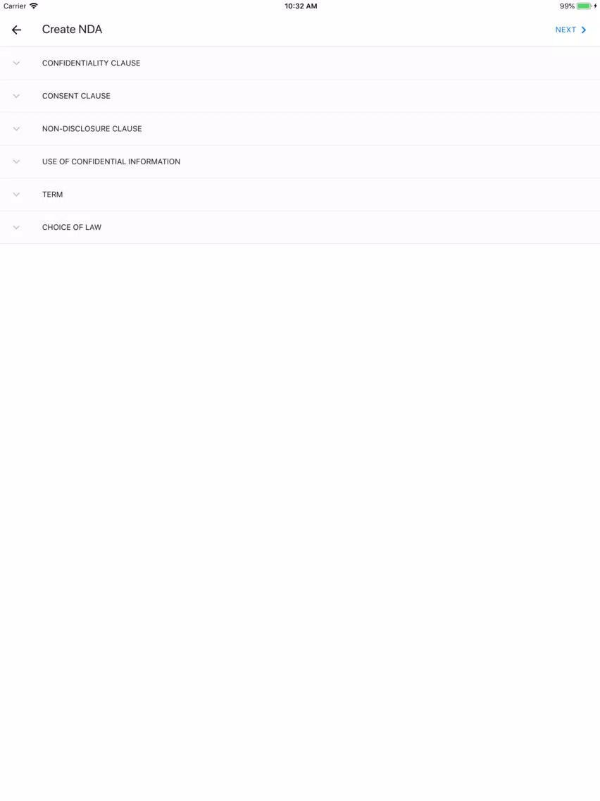 Digital NDA iPad  Ekran Görüntüleri