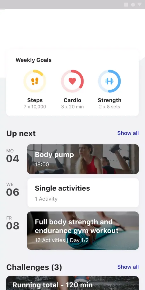 Capturas de tela do Total Fitness Mix