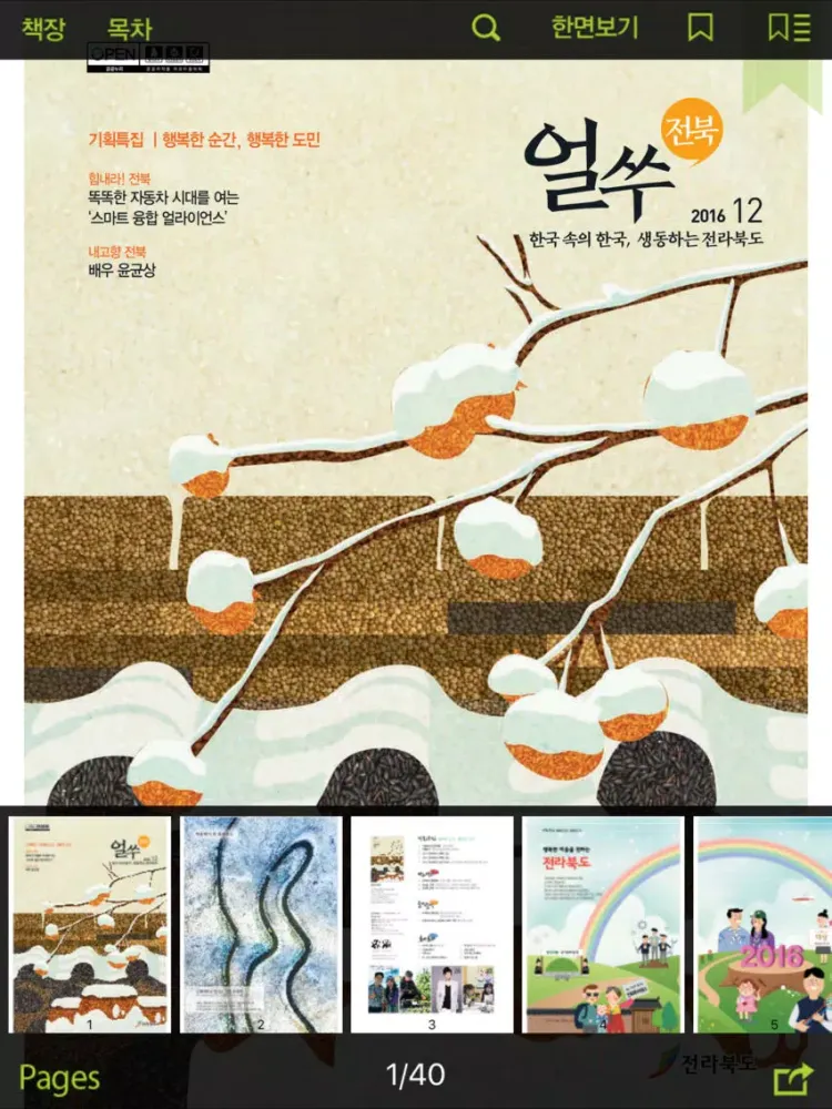 전라BOOK도 iPad 应用截图