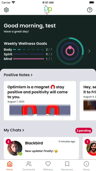 Captures d'écran de Positive Peers
