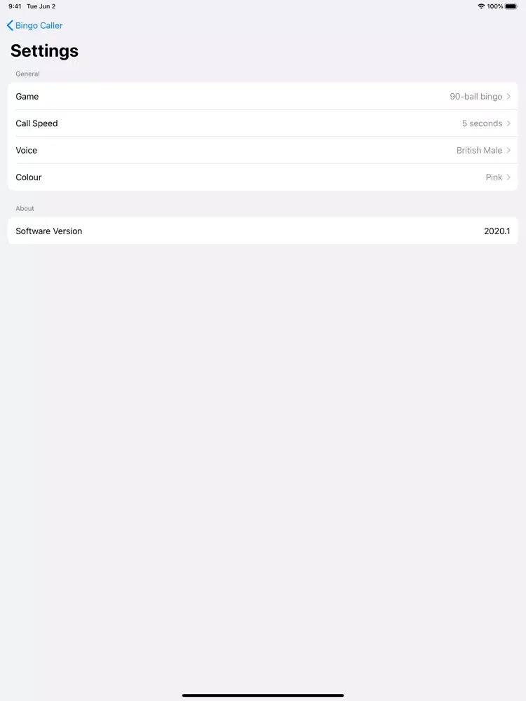 تصاویر Bingo Caller - Play at Home iPad 