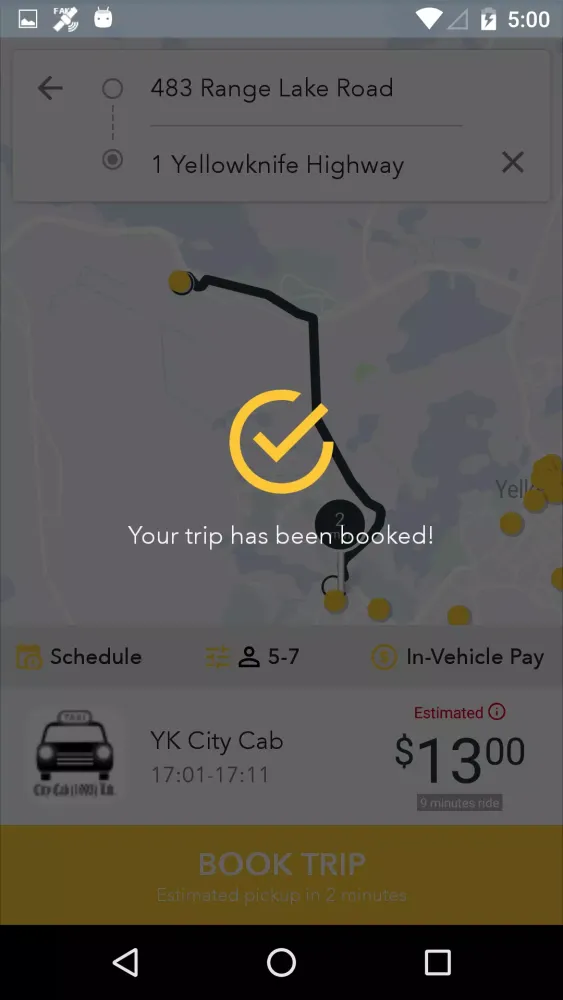 City Cab Yellowknife スクリーンショット