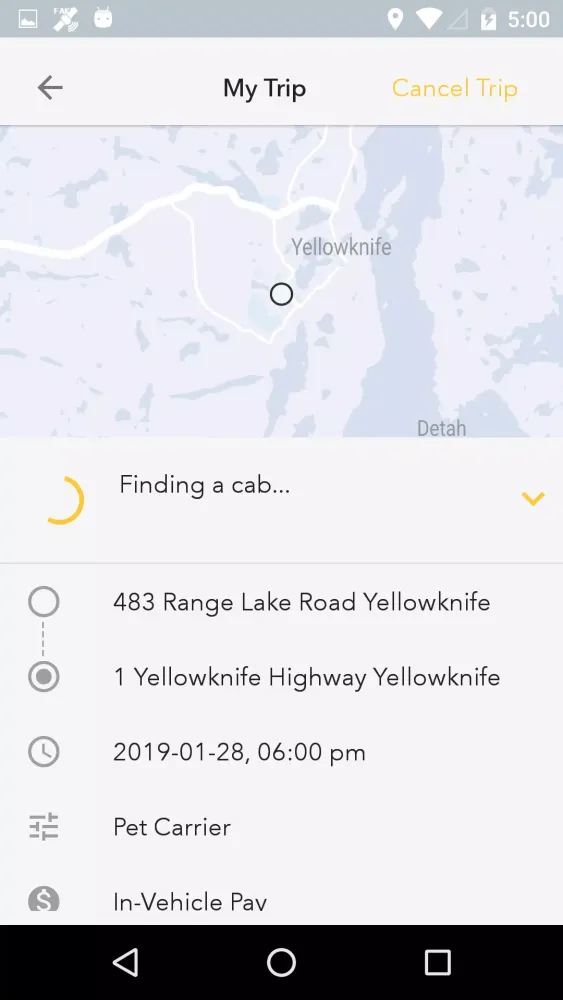 City Cab Yellowknife スクリーンショット