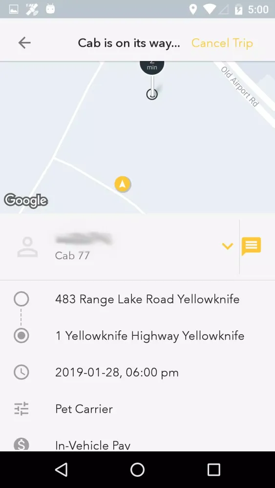 City Cab Yellowknife スクリーンショット