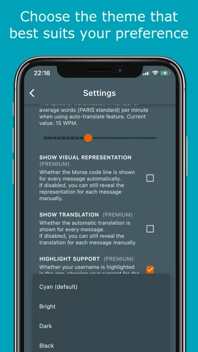 Capturas de tela do Morse Chat: Chat in Morse Code