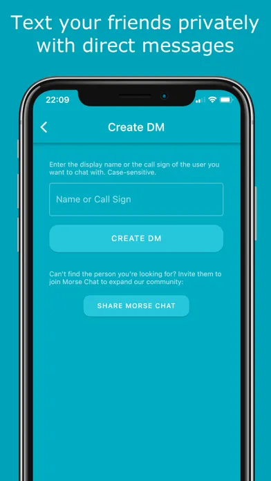 Capturas de tela do Morse Chat: Chat in Morse Code