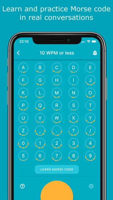 Capturas de tela do Morse Chat: Chat in Morse Code