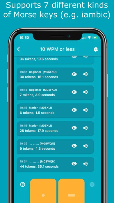 Capturas de tela do Morse Chat: Chat in Morse Code