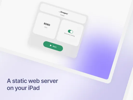 Server: Host Files Locally iPad  سکرین شاٹس