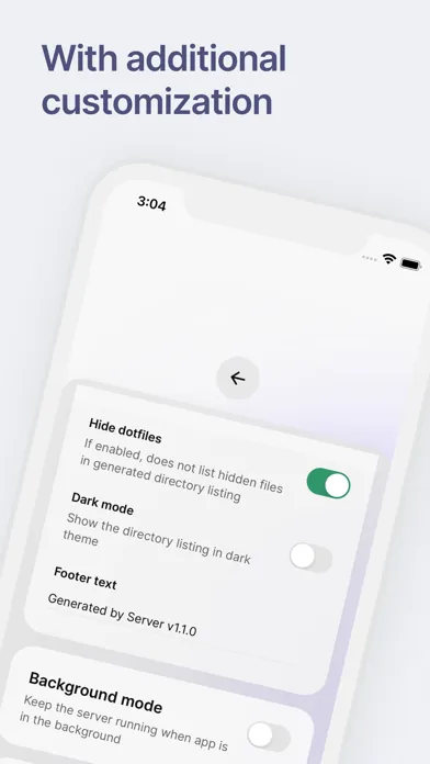 Server: Host Files Locally سکرین شاٹس