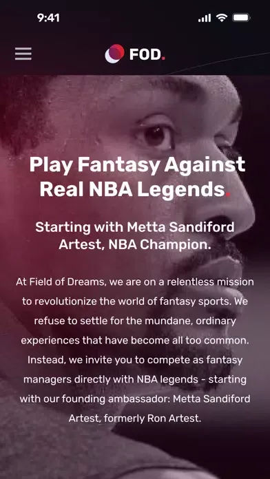 Field of Dreams Fantasy Sports Ekran Görüntüleri