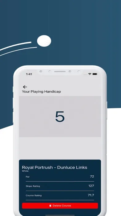 Tangkapan skrin Easy Golf Handicap Calculator