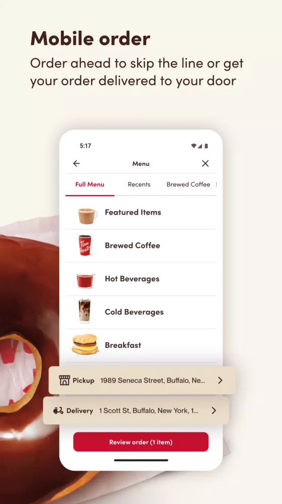 Tim Hortons Ekran Görüntüleri