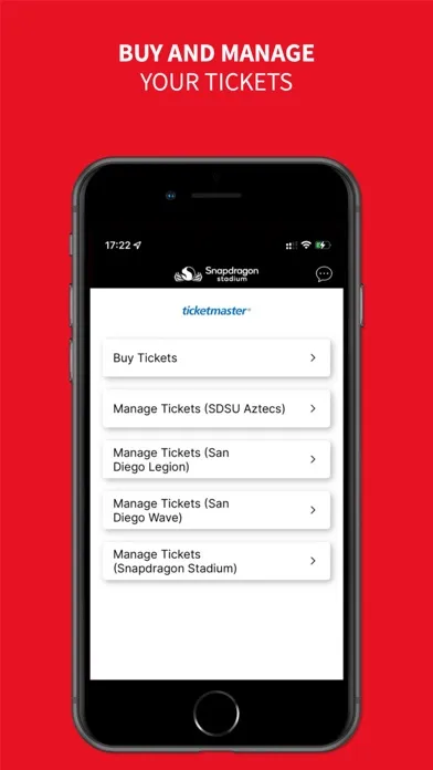 Zrzuty ekranu Snapdragon Stadium