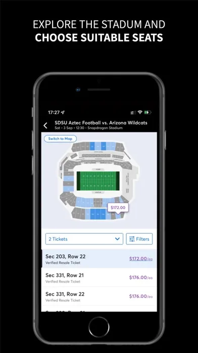 Zrzuty ekranu Snapdragon Stadium