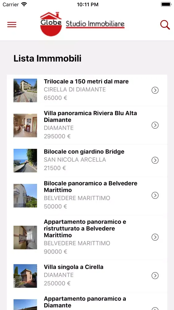 Capturas de tela do Globe Studio Immobiliare