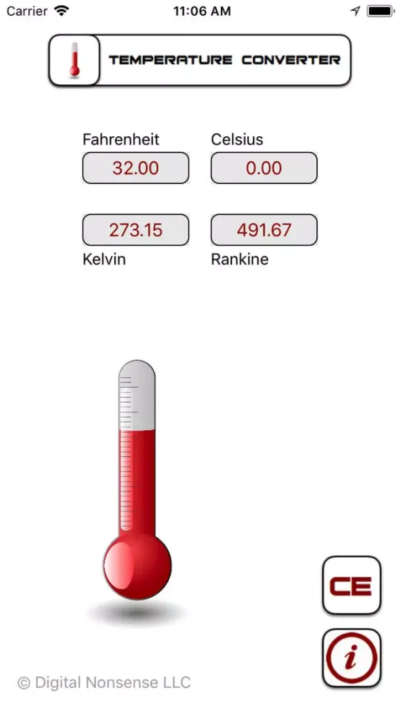 Capturas de pantalla de TempConverter