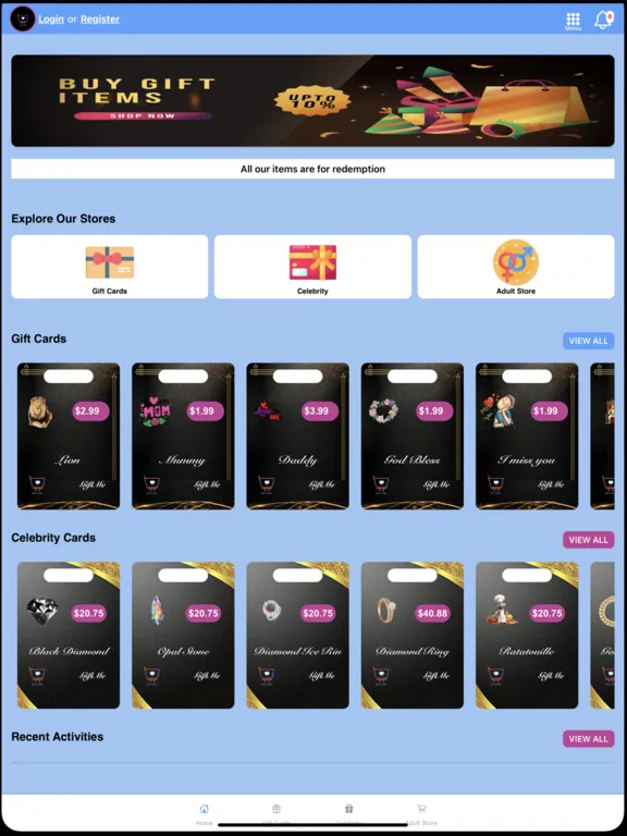 GiftMe - If you care iPad  سکرین شاٹس