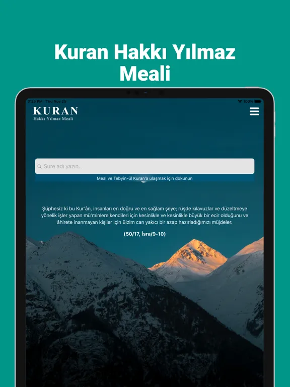 Скриншоты Kuran Meali Hakkı Yılmaz iPad 