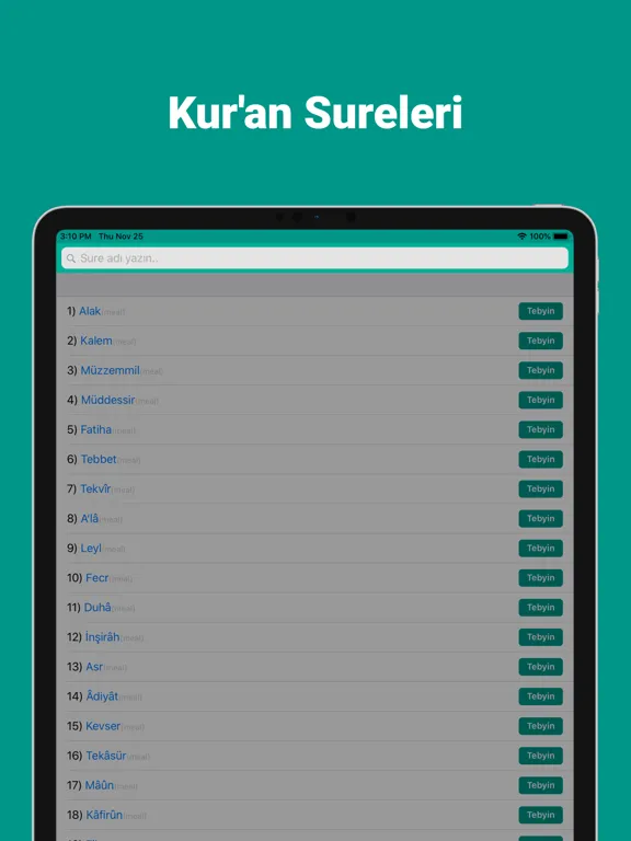 Скриншоты Kuran Meali Hakkı Yılmaz iPad 