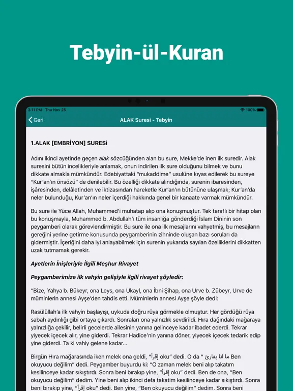 Скриншоты Kuran Meali Hakkı Yılmaz iPad 