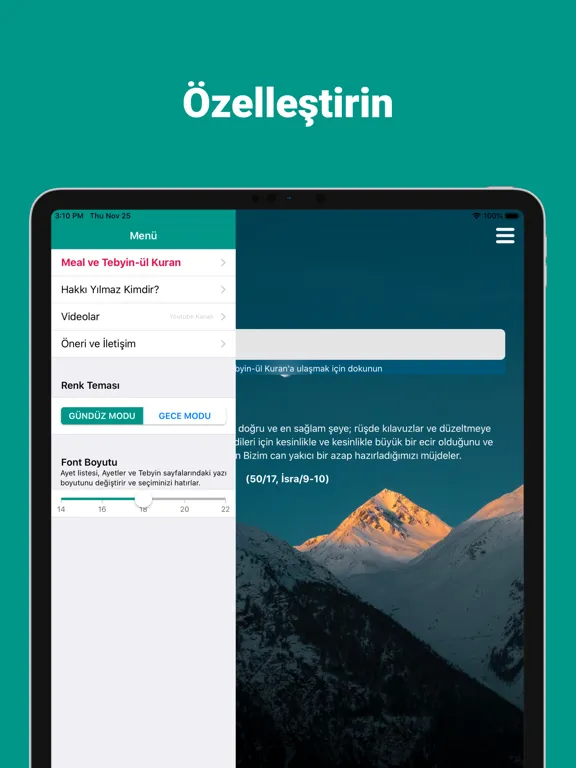 Скриншоты Kuran Meali Hakkı Yılmaz iPad 
