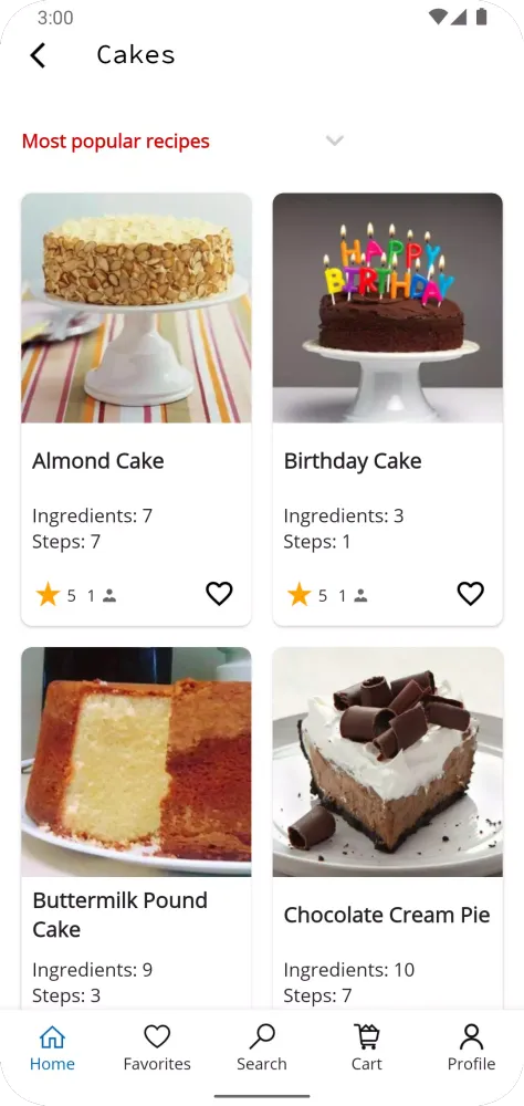 Ảnh chụp màn hình của Easy Baking Recipes