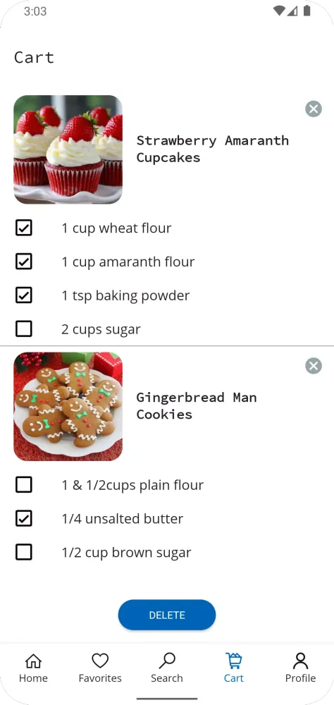 Ảnh chụp màn hình của Easy Baking Recipes