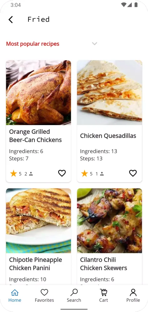 Chicken Recipes Ekran Görüntüleri