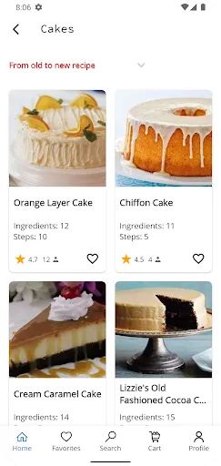 Cake and Baking Recipes应用截图