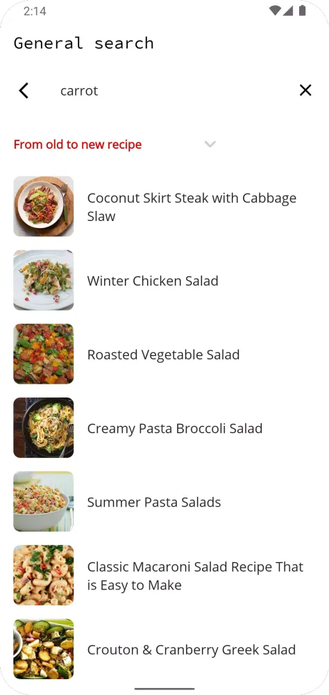 Salad Recipes Screenshots