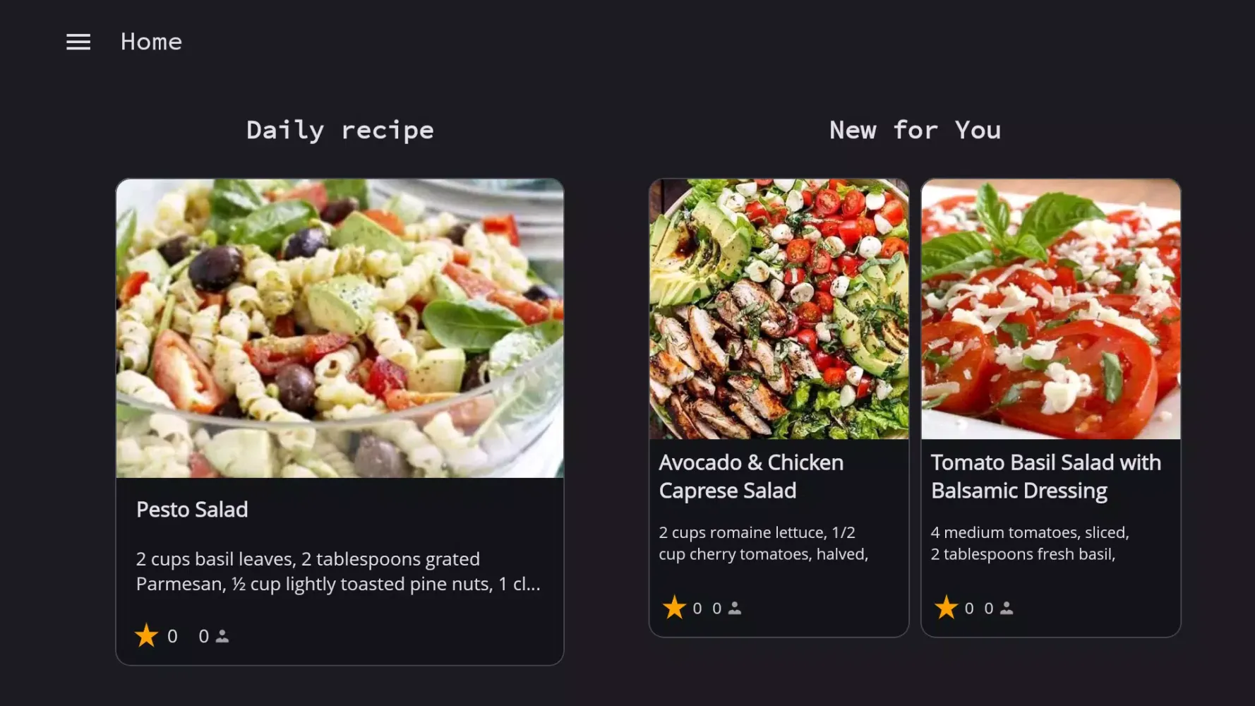 Salad Recipes Screenshots