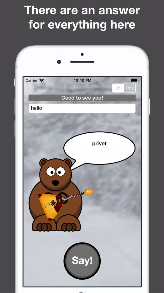 What does the Russian say? Screenshots
