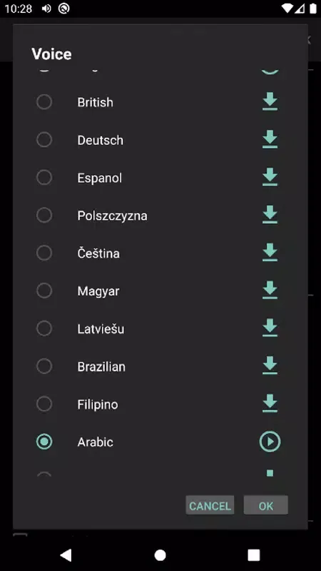 Voice "Español 2" for DVBeep 스크린샷
