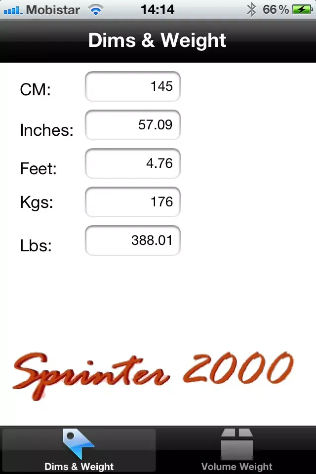 Dims Calculator 스크린샷