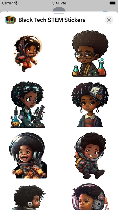 Black Tech STEM Stickers 스크린샷