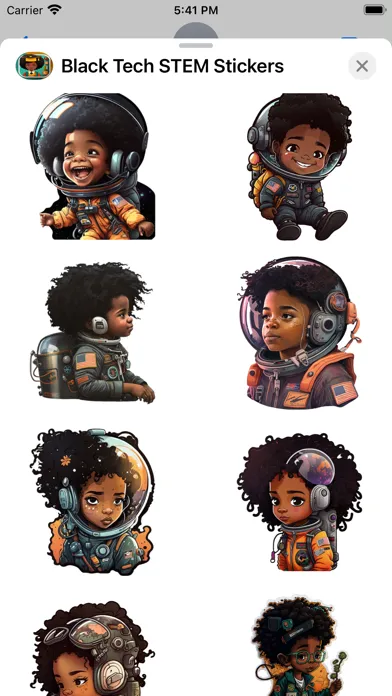 Black Tech STEM Stickers 스크린샷