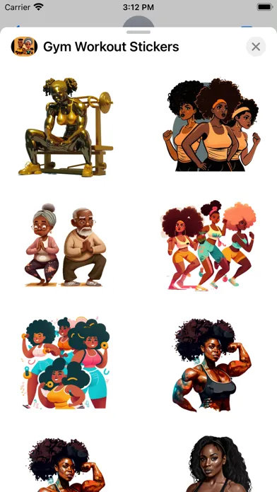 Captures d'écran de Gym Workout Stickers