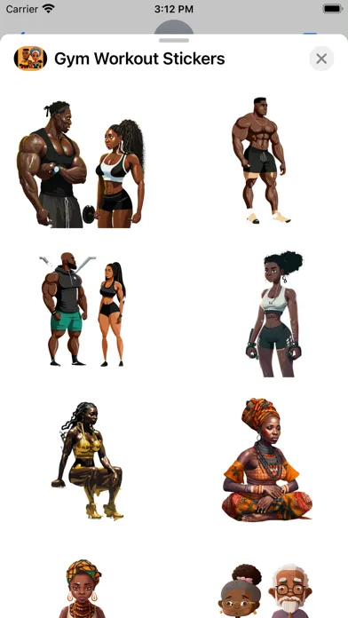 Captures d'écran de Gym Workout Stickers