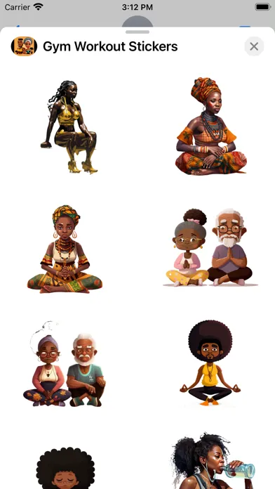 Captures d'écran de Gym Workout Stickers