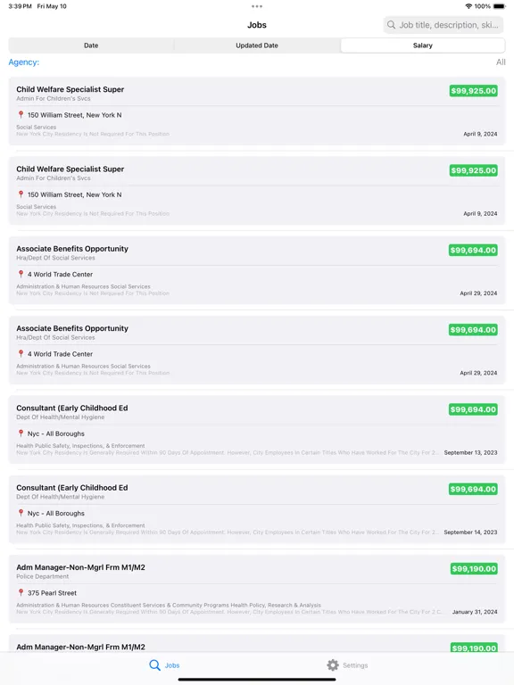 صور NYC Jobs iPad 
